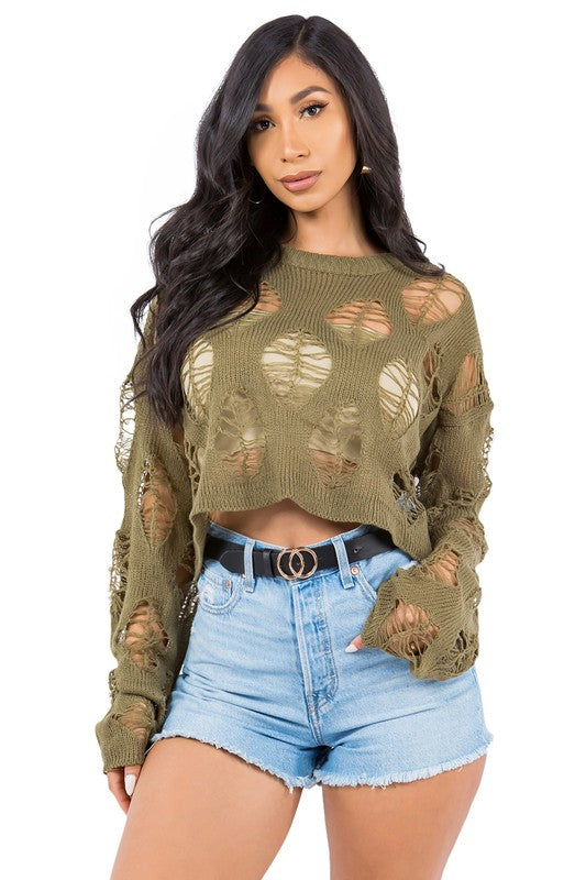 SEXY FASHION KNITWEAR TOP