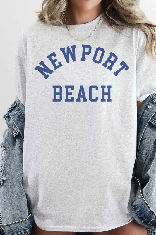 NEWPORT BEACH OVERSIZED GRAPHIC TEE