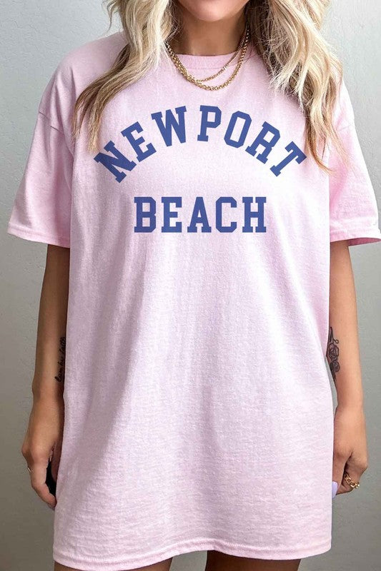 NEWPORT BEACH OVERSIZED GRAPHIC TEE