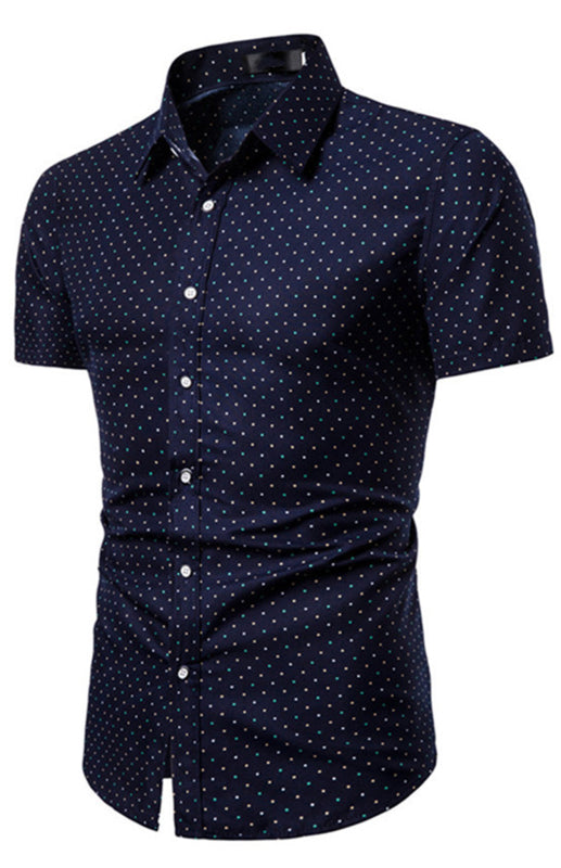 Men's Summer Fashion Short Sleeve Printed Shirt