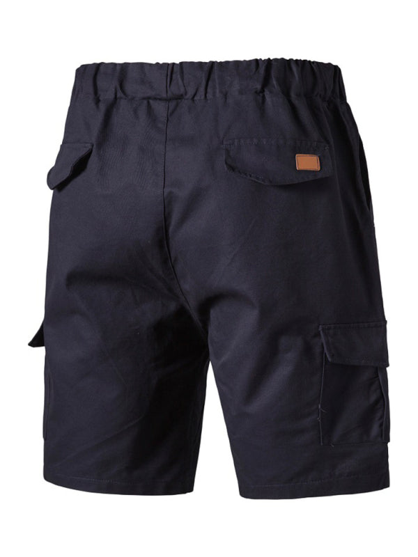 Men's Woven Casual Cargo Multi-Pocket Shorts