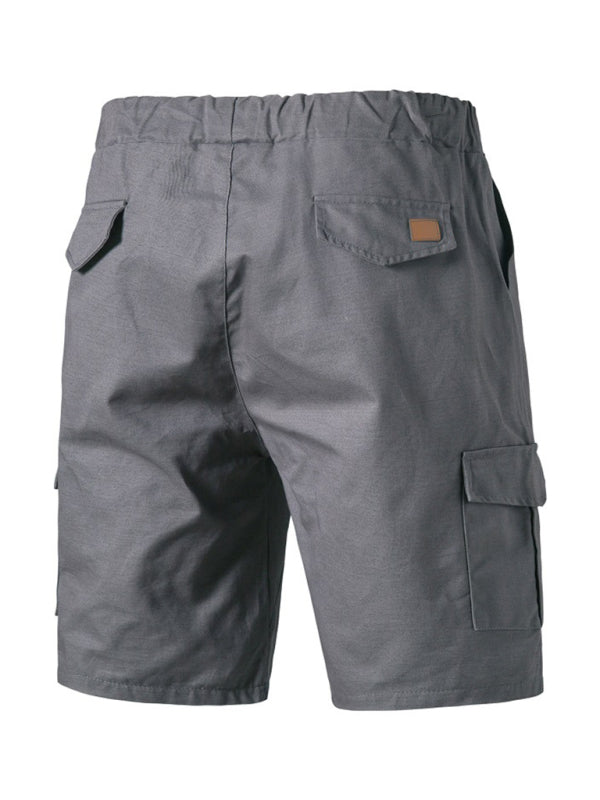 Men's Woven Casual Cargo Multi-Pocket Shorts