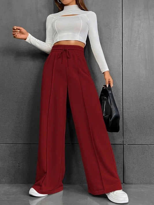 New straight leg loose sweatpants wide leg pants outdoor dance casual trousers